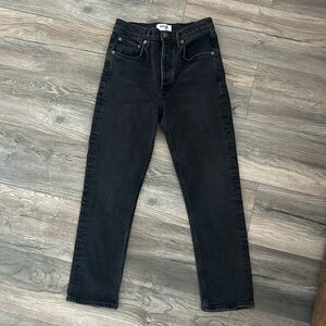 Agolde Riley black stretch ankle length jeans size 26
